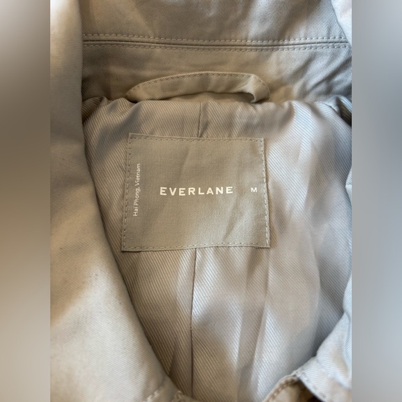 Everlane The Long Maxi Mac Trench Coat Stone M - Picture 7 of 13